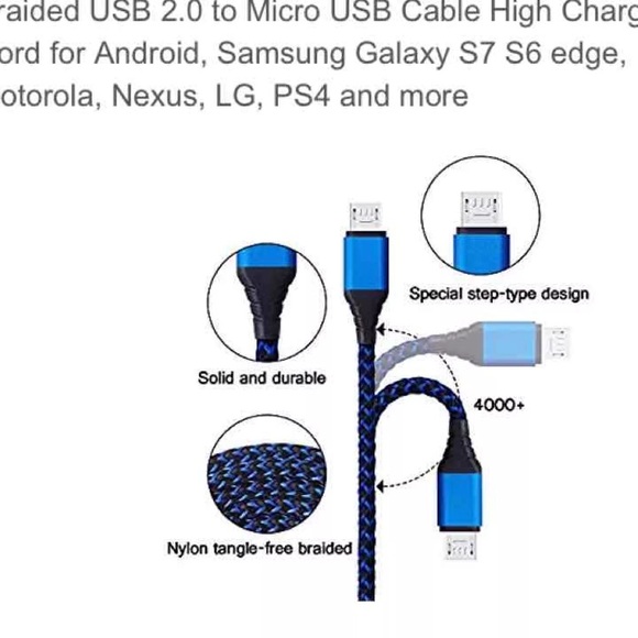 Galaxy Note 4 Cases and 10ft nylon charger - Picture 4 of 4