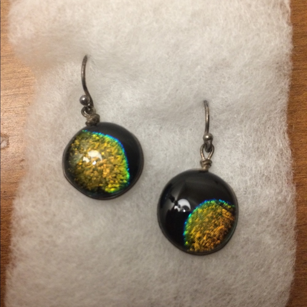 NWOT Black and gold earrings!
