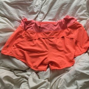 Lulu lemon size 10 hot pink shorts