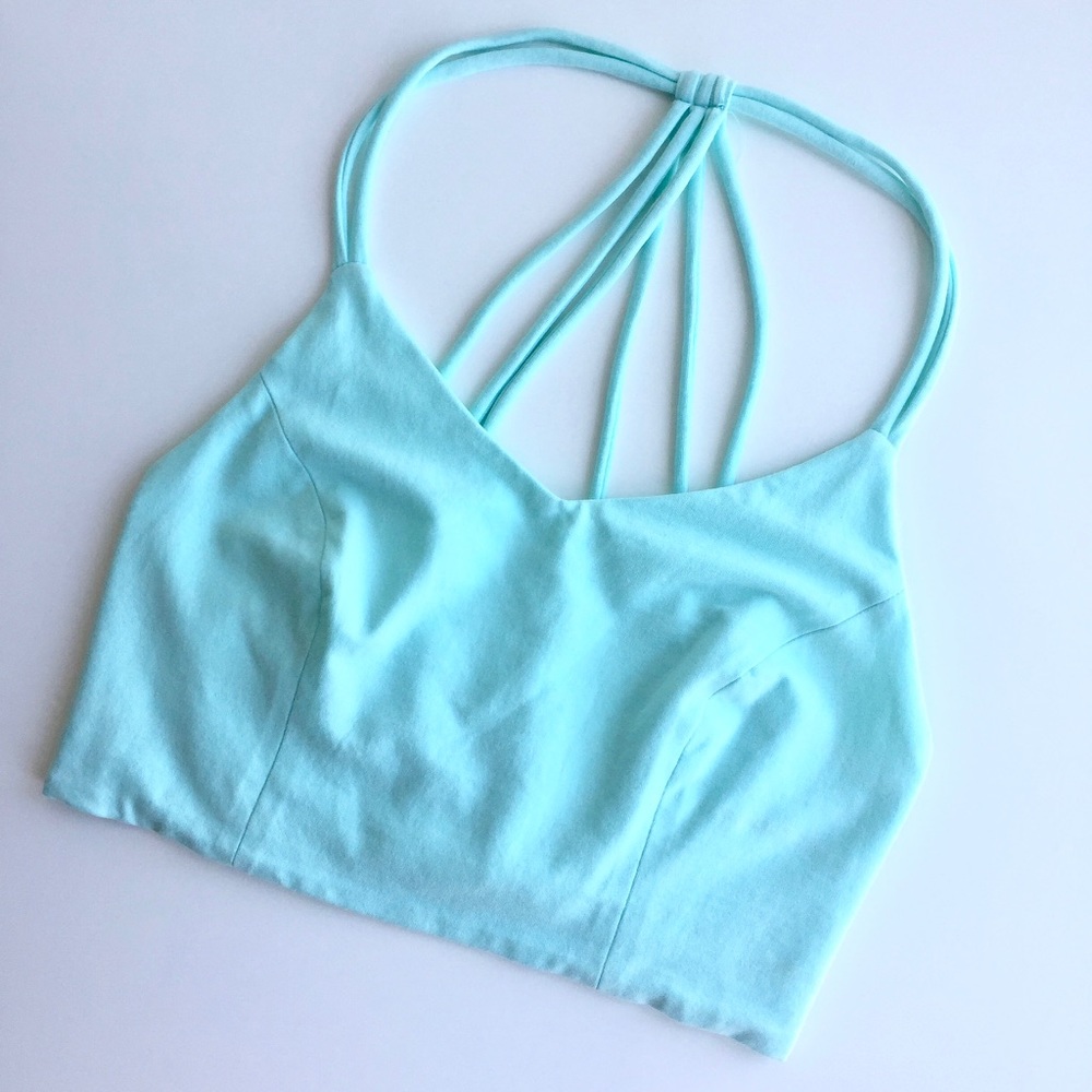 Solemio Blue Crop Top