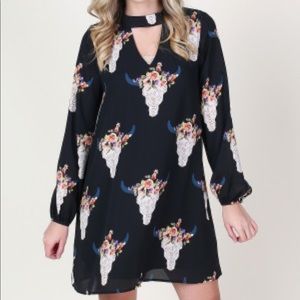 Altar' State Black O'Keefe Dress • Size Large