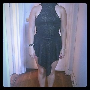 Black and gold romper  dress