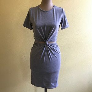 Twist front knot dress