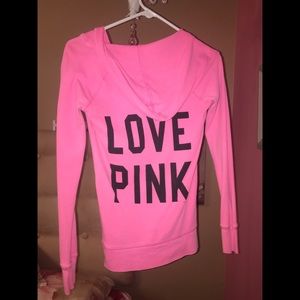 Victorias Secret Pink think V-neck sweatshirt
