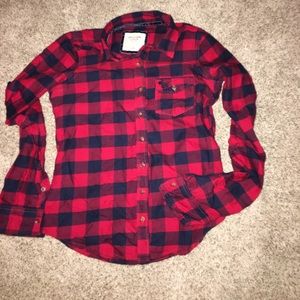 A&F plaid button down
