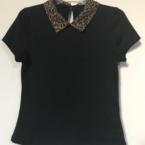 🎉BUNDLE ONLY Leopard Peter Pan collar