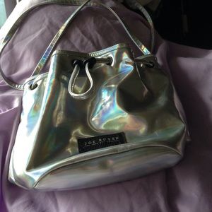 Joe boxer holographic bucket bag