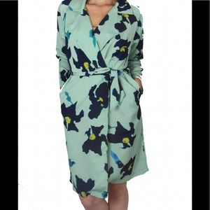 Oversized printed lightweight coat