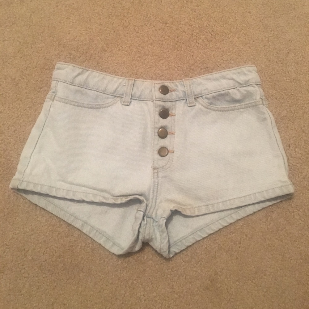 American apparel jean shorts