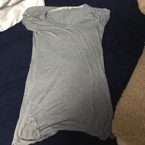 Gray tee shirt dress