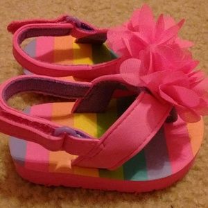 Pink infant sandals