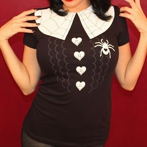 Steady clothing screen print top