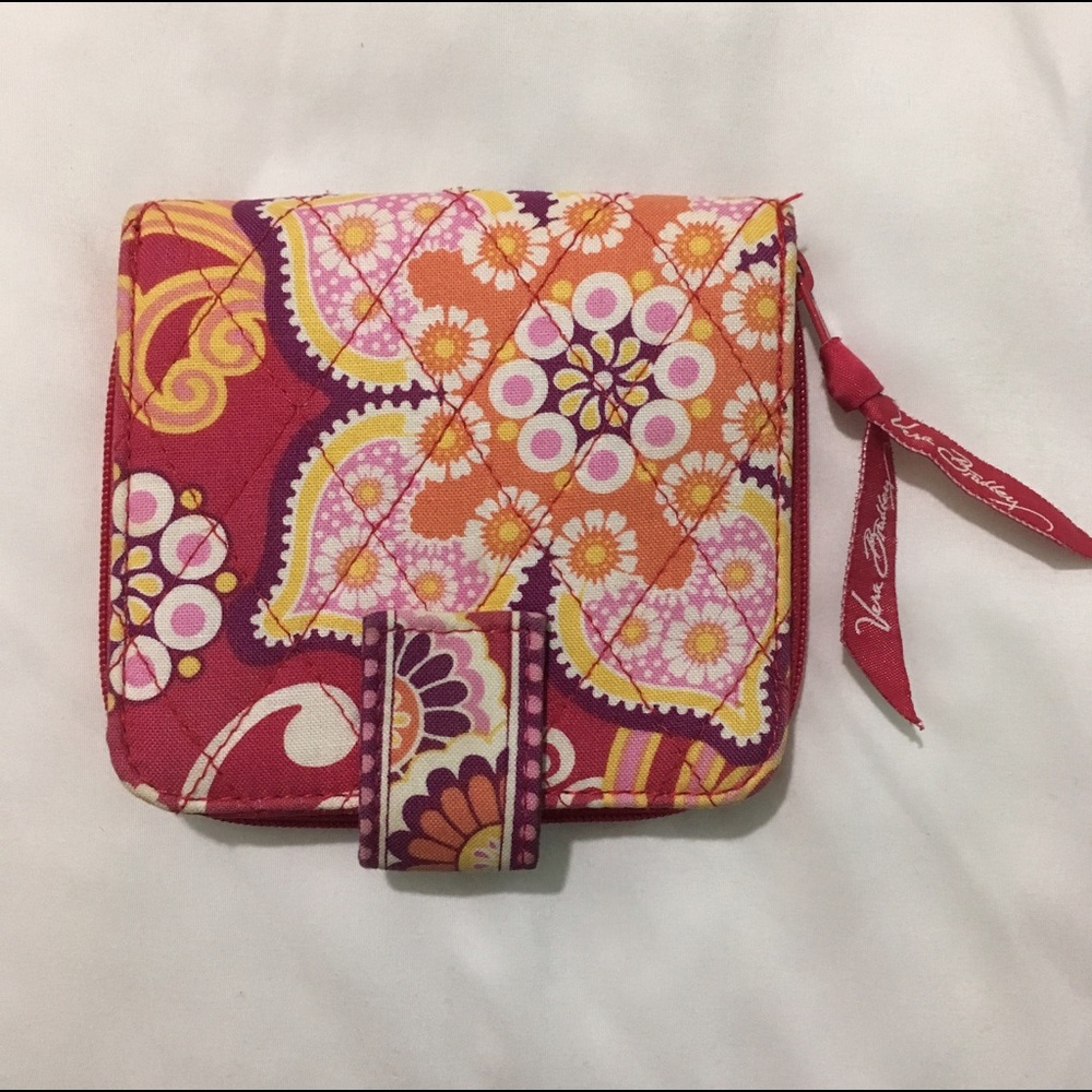 Vera Bradley Hot Pink/Orange Wallet
