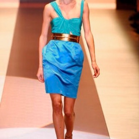 NWT! Gucci Runway 2011 Silk Twisted Strap Dress SZ - Picture 8 of 8