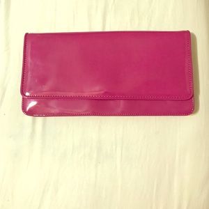 Hot pink clutch