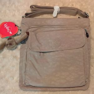 NWT Kipling Machida Crossbody Bag CaffeLatte/Khaki