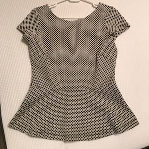 Size 4P peplum banana republic top