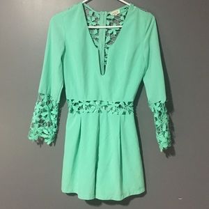 Mint green romper