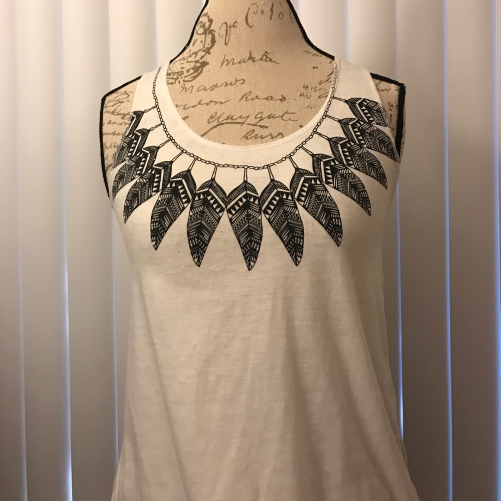 Feather Necklace Tank