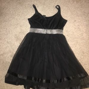 Dresses - Black tulle (tutu) dress with silver band Dresses - Black tulle (tutu) dress with silver band
