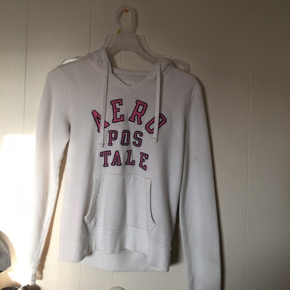 aeropostal white hoodie - Picture 1 of 1