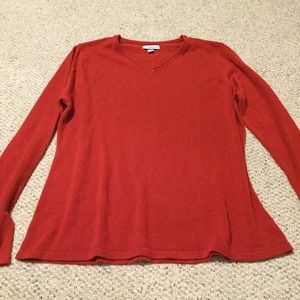 3/$18 SALE **HP* NWOT Super soft red vneck sweater