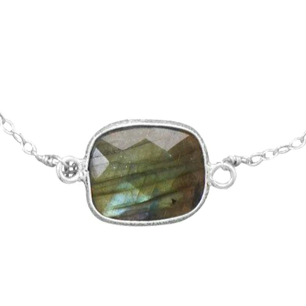 STERLING SILVER LABRADORITE NECKLACE