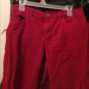 Red American Eagle corduroy jeans