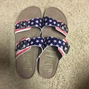 Never worn Birkenstock like shoes