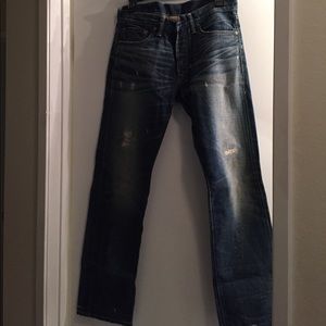 Men's RRL low straight jeans