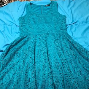Teal dress sleeveless