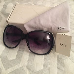 Dior oversized black sunglasses