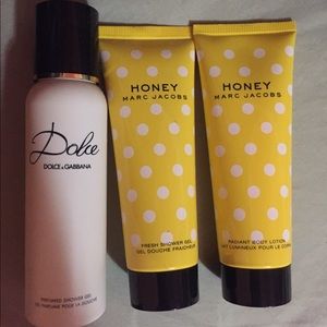 Body lotion and shower gel