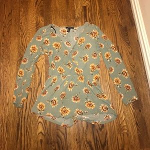 Sunflower Longsleeve Romper