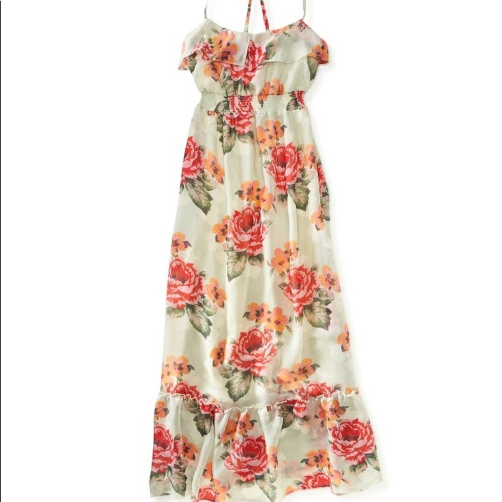 Aeropostale Floral Knit Maxi Dress