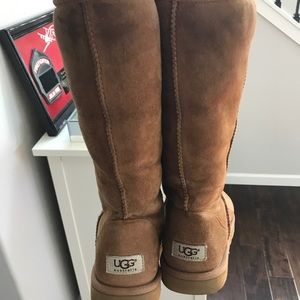 Tall Uggs in Chestnut