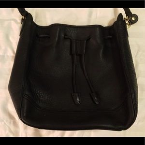 Vintage Black Leather Etienne Aigner Bag