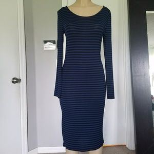 Forever 21 stripped mid dress