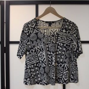 Tribal Print Forever 21 Crop Top