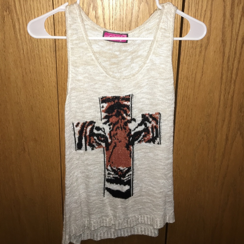⚠️ Knit Tiger Cross Tank