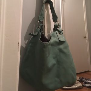 Chinese Laundry sea foam green hobo purse