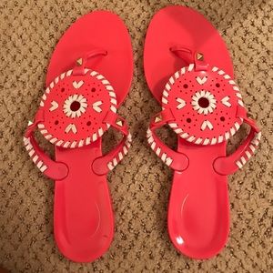 size 8 pink jack rogers jellies