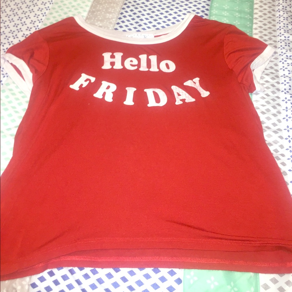 "Hello Friday" t-shirt