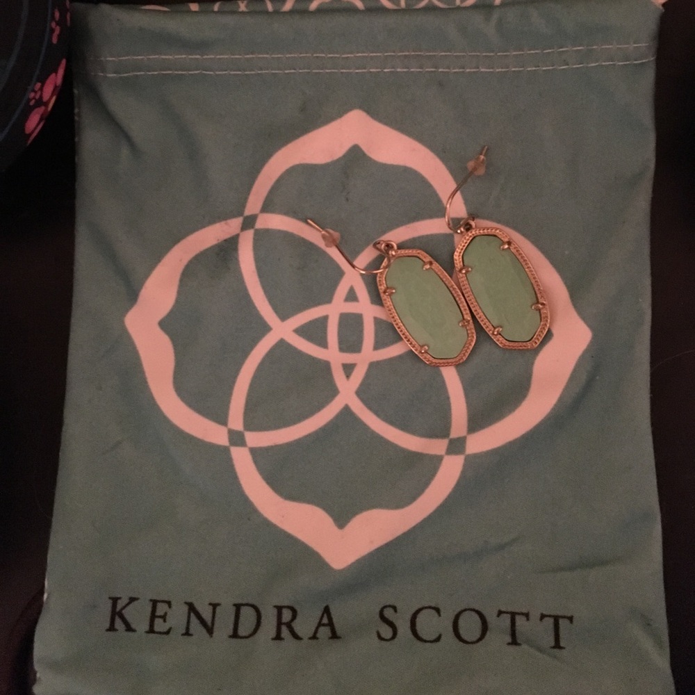 Kendra Scott Green Dani Earrings