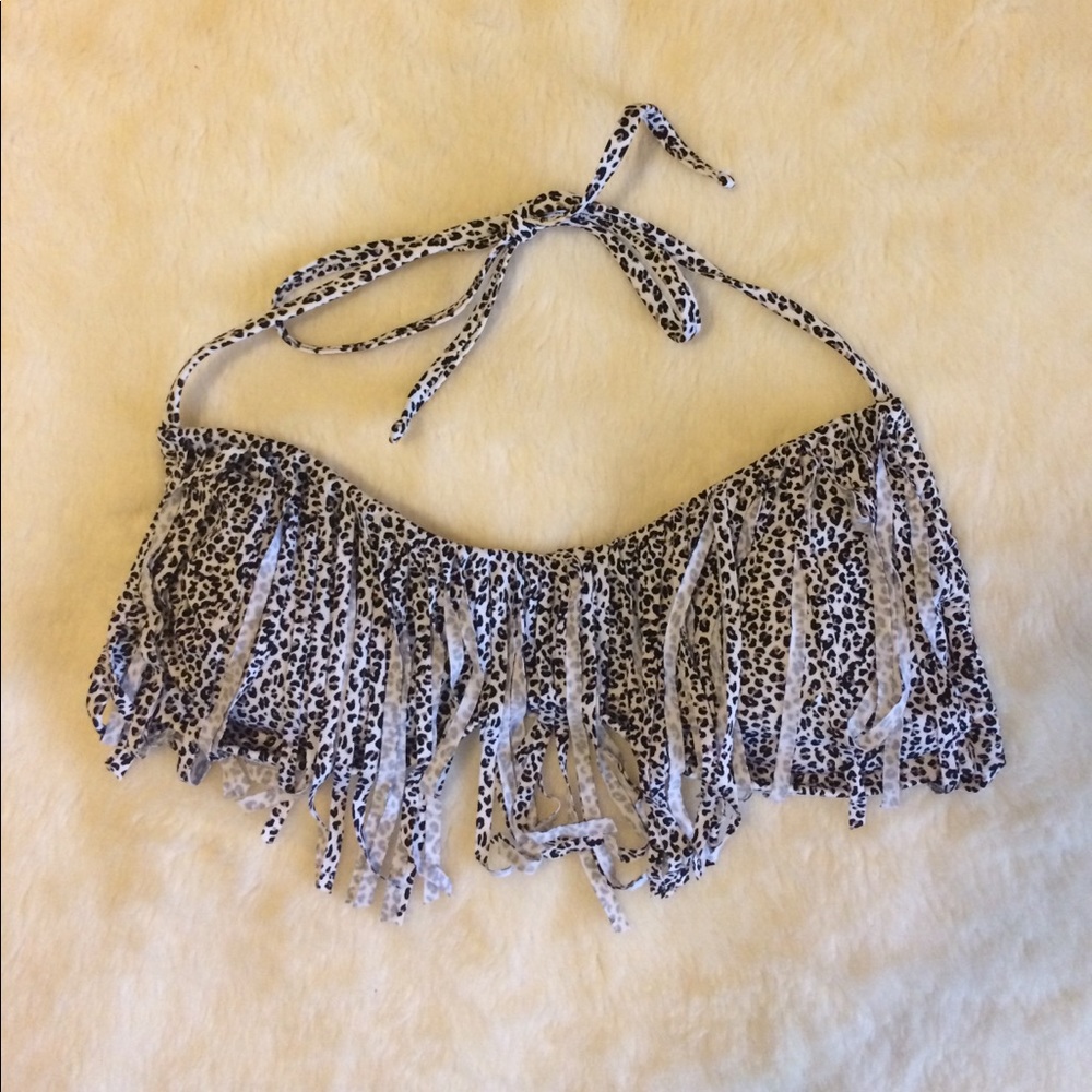 Xhilaration fringe bathing suit top