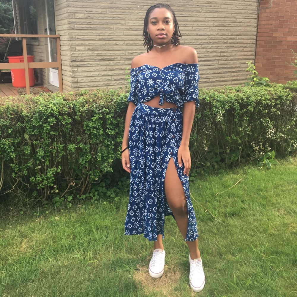 Two piece skirt and top