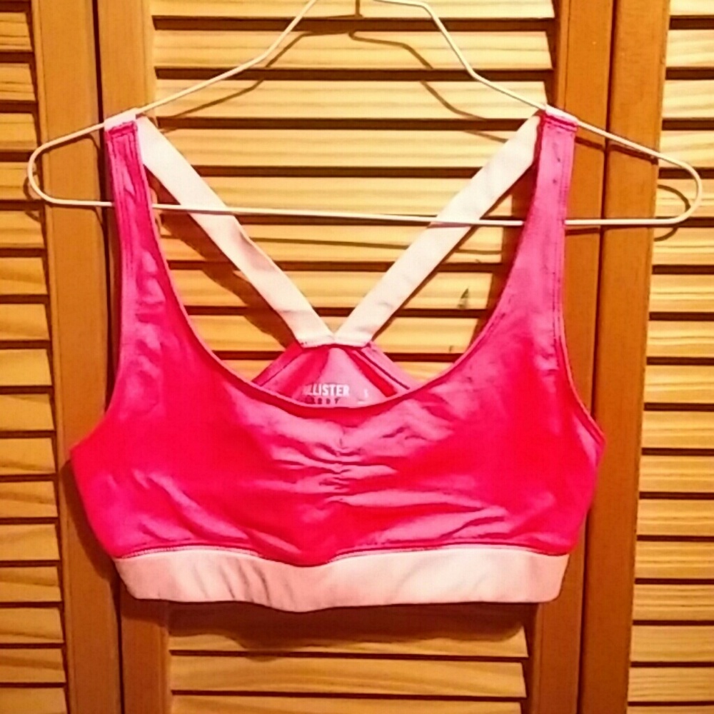 Hollister Neon Pink Sports Bra