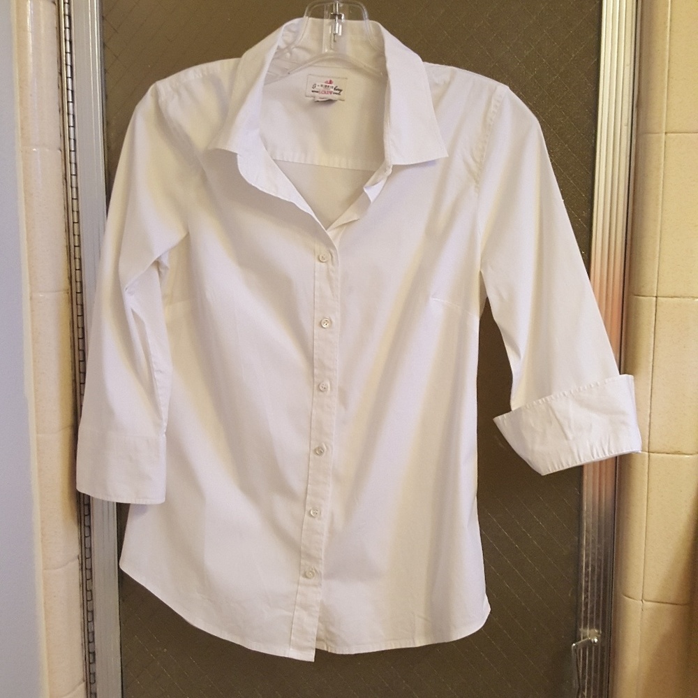 J Crew white blouse