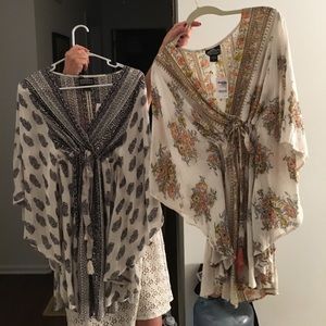 2 SIZE L FLOWY DRESSES WITH GORGEOUS FLORAL PRINT
