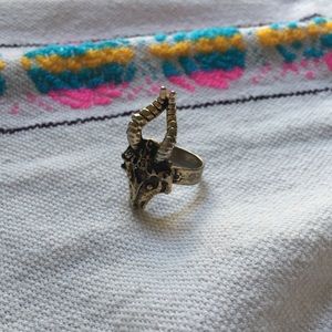 Set of two adjustable handmade occult rings